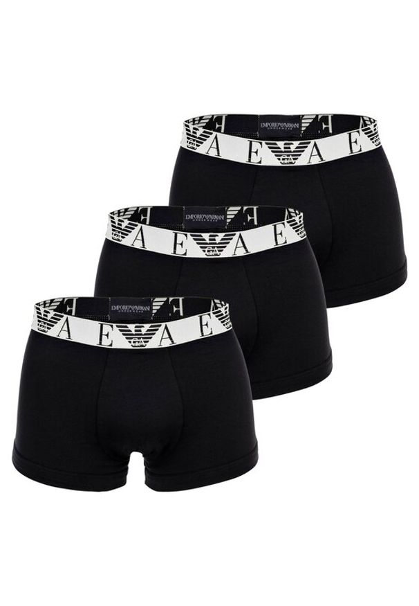 Emporio Armani Underwear Komplet 3 par bokserek EM000259 AF14131 MC061 Czarny. Kolor: czarny. Materiał: bawełna