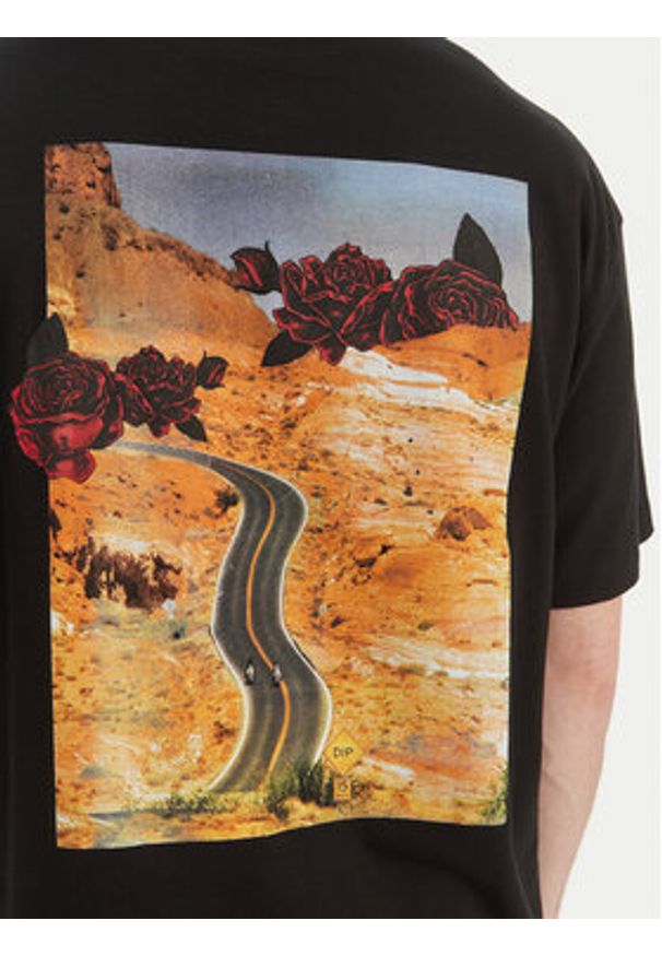 Hugo - HUGO T-Shirt Domans 50564642 Czarny Oversize. Kolor: czarny. Materiał: bawełna