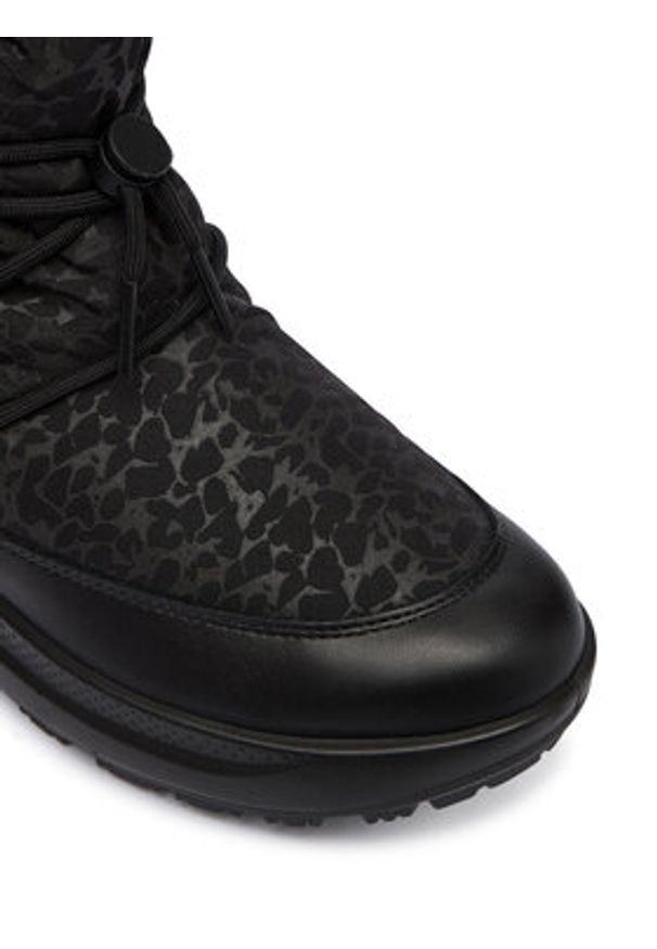 ecco - ECCO Śniegowce Solice 42022361405 Czarny. Kolor: czarny. Materiał: materiał