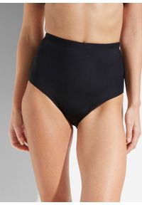 bonprix - Figi bikini shape, lekki stopień modelowania sylwetki. Kolor: czarny. Materiał: materiał #1