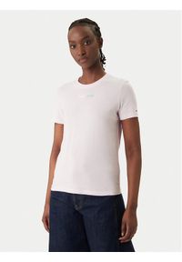 Tommy Jeans T-Shirt DW0DW22277 Różowy Regular Fit. Kolor: różowy. Materiał: bawełna #1