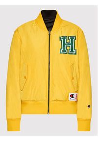 Champion Kurtka bomber Unisex STRANGER THINGS Hawkins 217754 Żółty Regular Fit. Kolor: żółty. Materiał: syntetyk