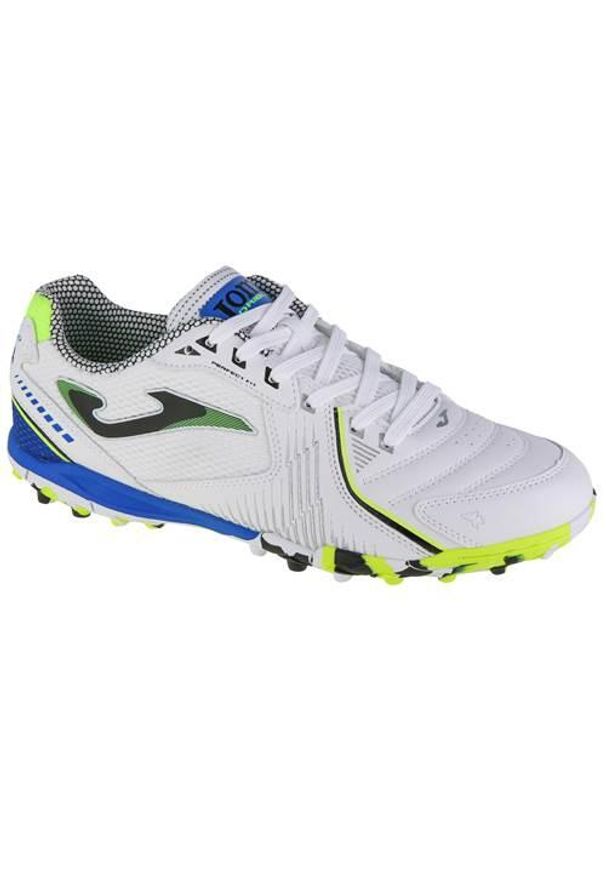 Buty piłkarskie męskie Joma Dribling. Zapięcie: sznurówki. Kolor: biały. Materiał: materiał. Szerokość cholewki: normalna. Sport: piłka nożna