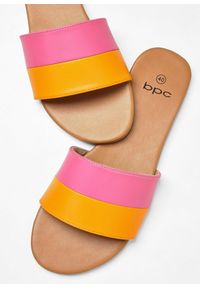 bonprix - Klapki. Kolor: pomarańczowy. Wzór: kolorowy. Sezon: lato #3