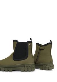 TOMMY HILFIGER - Tommy Hilfiger Botki T3X5-34130-1355414 Khaki. Kolor: brązowy. Materiał: syntetyk #4