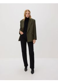 Reserved - Jeansy straight leg - czarny. Kolor: czarny