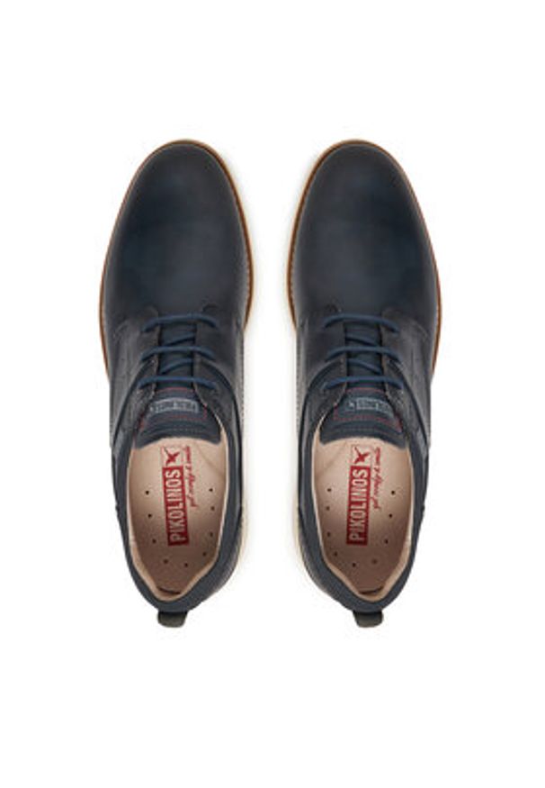 Pikolinos Półbuty Manacor M1A-4276C1 Granatowy. Kolor: niebieski. Materiał: skóra