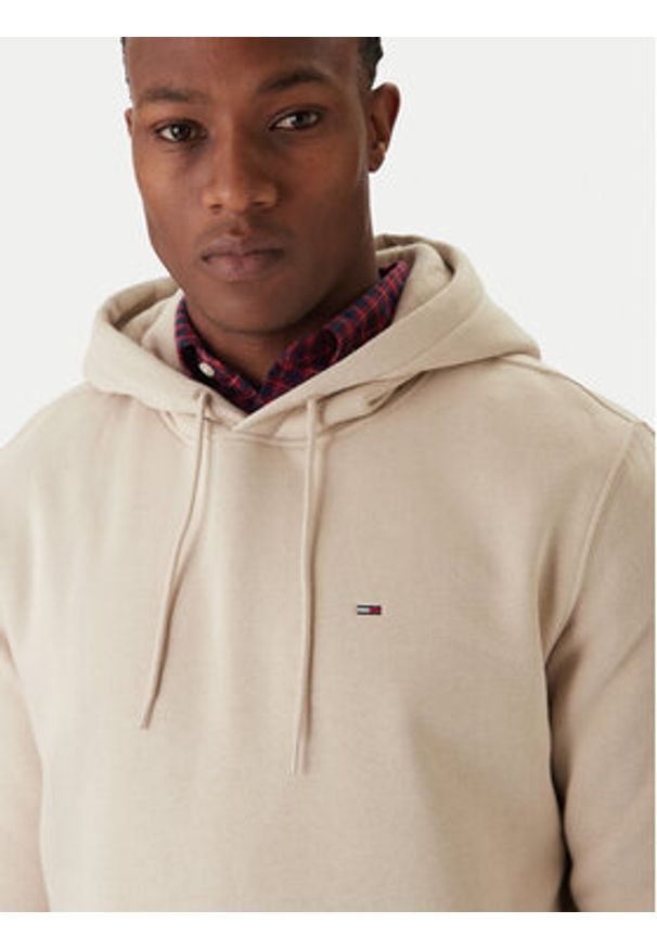 Tommy Jeans Bluza DM0DM20742 Beżowy Regular Fit. Kolor: beżowy. Materiał: bawełna