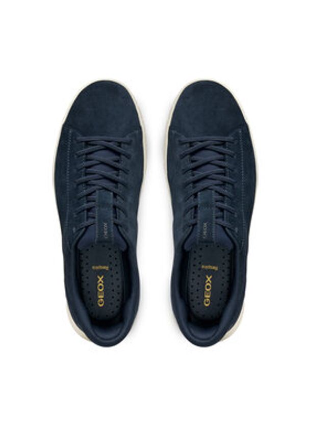 Geox Sneakersy U Flextride Plus U56MAA 00022 C4002 Granatowy. Kolor: niebieski. Materiał: zamsz, skóra