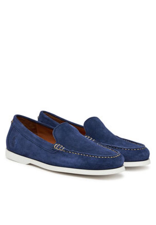 Polo Ralph Lauren Mokasyny Merton Vnetn 803932196002 Granatowy. Kolor: niebieski. Materiał: skóra, zamsz