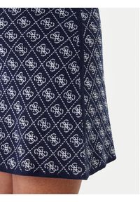 Guess Spódnica ołówkowa W5BD81 Z3JD2 Granatowy Slim Fit. Kolor: niebieski. Materiał: syntetyk