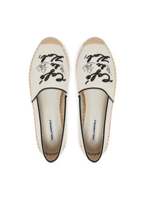 Karl Lagerfeld - KARL LAGERFELD Espadryle KL81125 Biały. Kolor: biały. Materiał: materiał