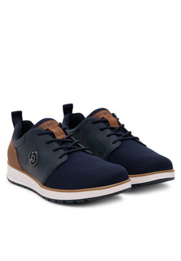 Bugatti Półbuty 331-AFB01-6900-4100 Granatowy. Kolor: niebieski. Materiał: materiał