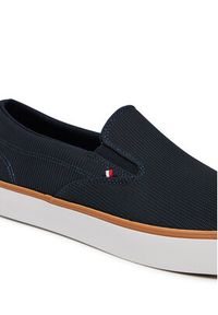 TOMMY HILFIGER - Tommy Hilfiger Tenisówki Th Hi Vulc Core Low Ii Slipon FM0FM05514 Granatowy. Kolor: niebieski. Materiał: materiał #6