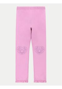 COCCODRILLO - Coccodrillo Legginsy WC4122102GEK Różowy Slim Fit. Kolor: różowy. Materiał: bawełna #1