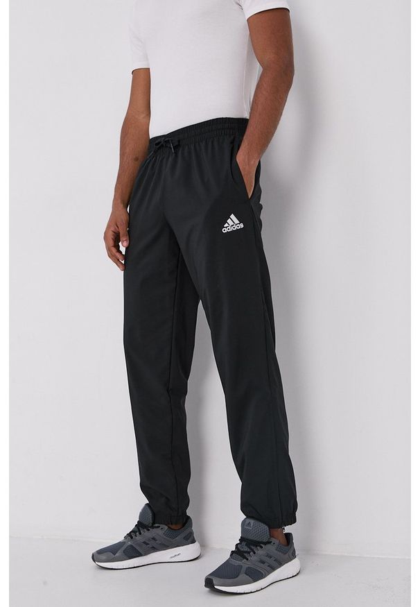 Adidas - adidas Spodnie GK9252 męskie kolor czarny. Kolor: czarny. Materiał: materiał