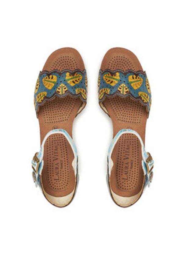 Laura Vita Espadryle Facyo 86 Kolorowy. Materiał: skóra. Wzór: kolorowy