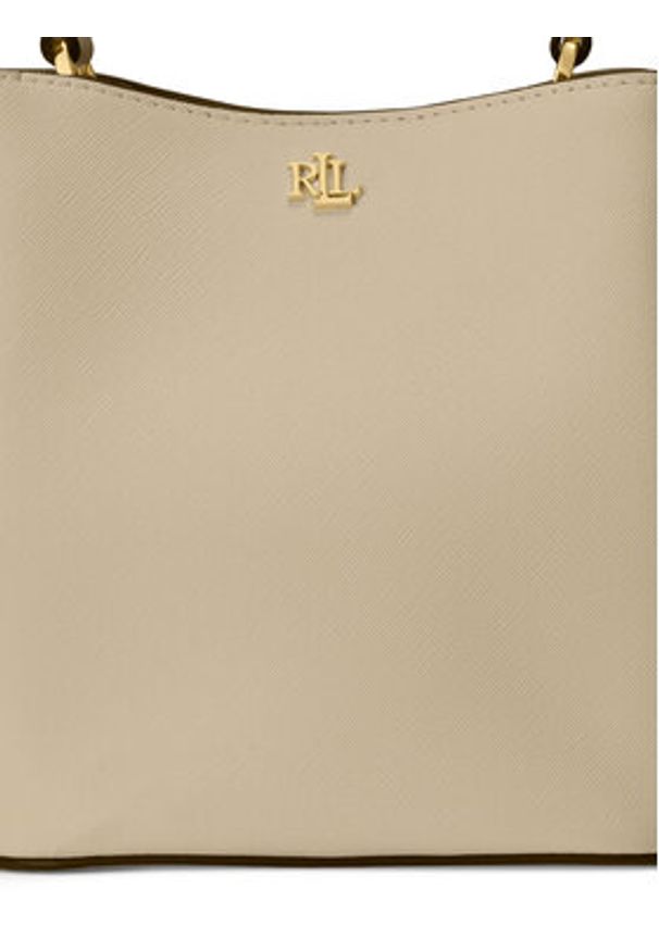 Lauren Ralph Lauren - LAUREN RALPH LAUREN Torebka 431969365004 Beżowy. Kolor: beżowy. Materiał: skórzane