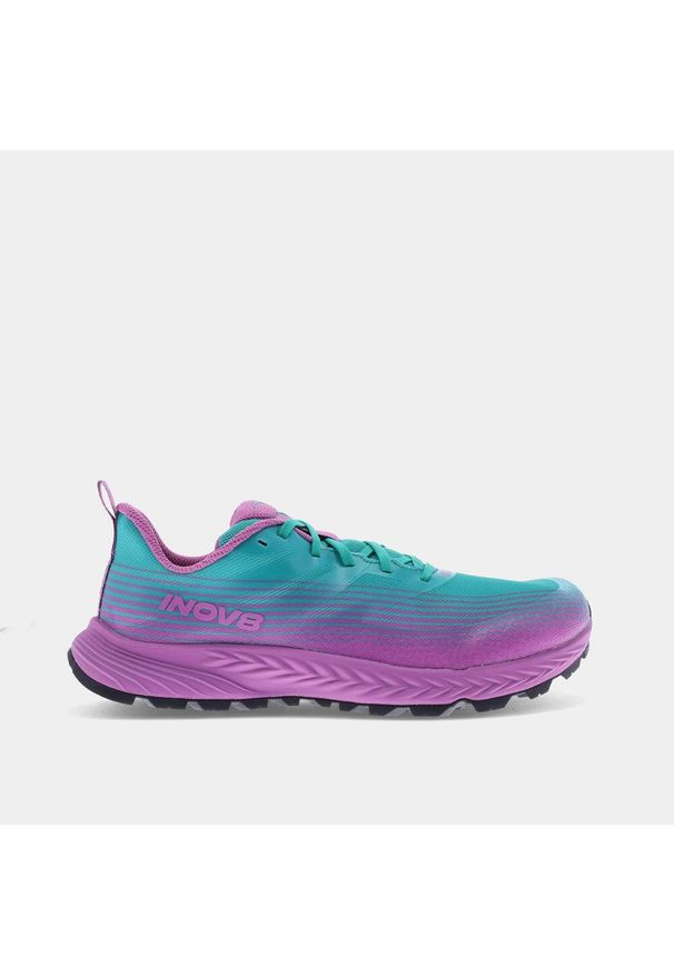 Buty do biegania damskie, Inov-8 Trailfly Speed. Kolor: fioletowy, niebieski, wielokolorowy. Materiał: guma, syntetyk, tkanina, materiał