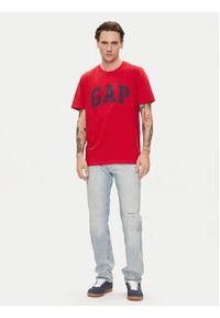 GAP - Gap T-Shirt 856659-05 Czerwony Regular Fit. Kolor: czerwony. Materiał: bawełna