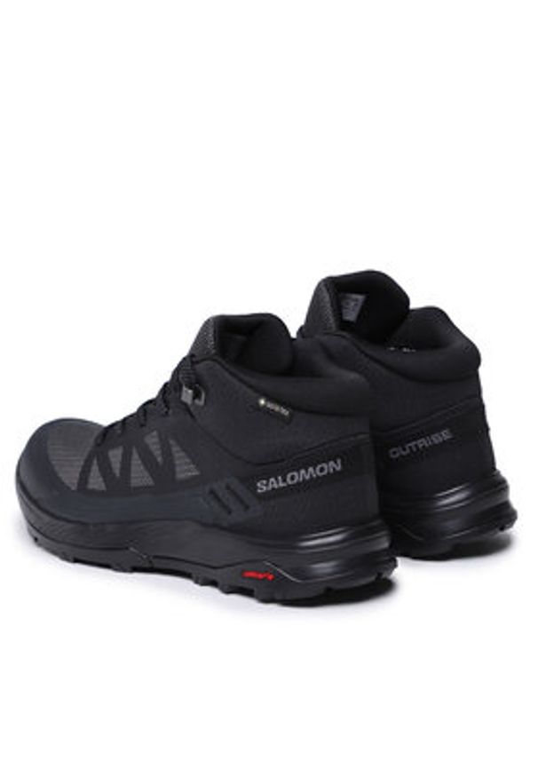 salomon - Salomon Trekkingi Outrise Mid Gtx W L47160500 Czarny. Kolor: czarny. Materiał: materiał