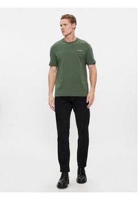 Calvin Klein T-Shirt Micro Logo Interlock K10K109894 Zielony Regular Fit. Kolor: zielony. Materiał: bawełna #3