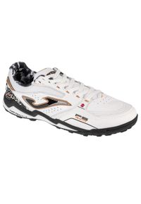 Buty piłkarskie turfy unisex Joma FS Reactive skórzane treningowe na orlik. Kolor: biały. Materiał: guma, skóra, tkanina, materiał, syntetyk. Sport: piłka nożna