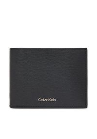Calvin Klein Portfel męski Epi Ck Bifold 5Cc W/Coin K50K512925 Czarny. Kolor: czarny. Materiał: skóra