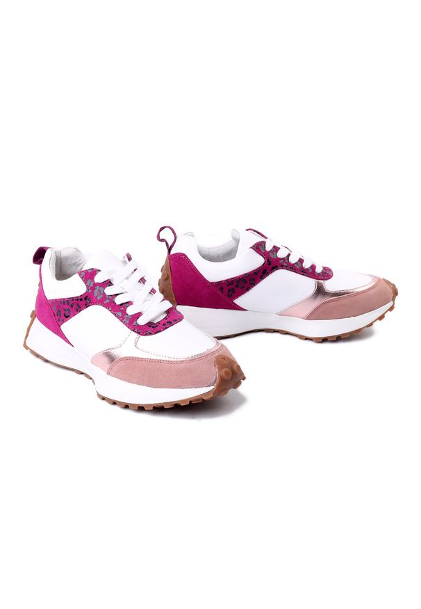 Artiker Relaks - ARTIKER RELAKS 58C1267 fuchsia, półbuty damskie. Zapięcie: sznurówki. Kolor: wielokolorowy. Materiał: skóra