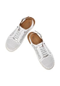 Białe Sandały Artiker Damskie Skórzane Obuwie. Kolor: biały. Materiał: skóra. Sezon: wiosna #2