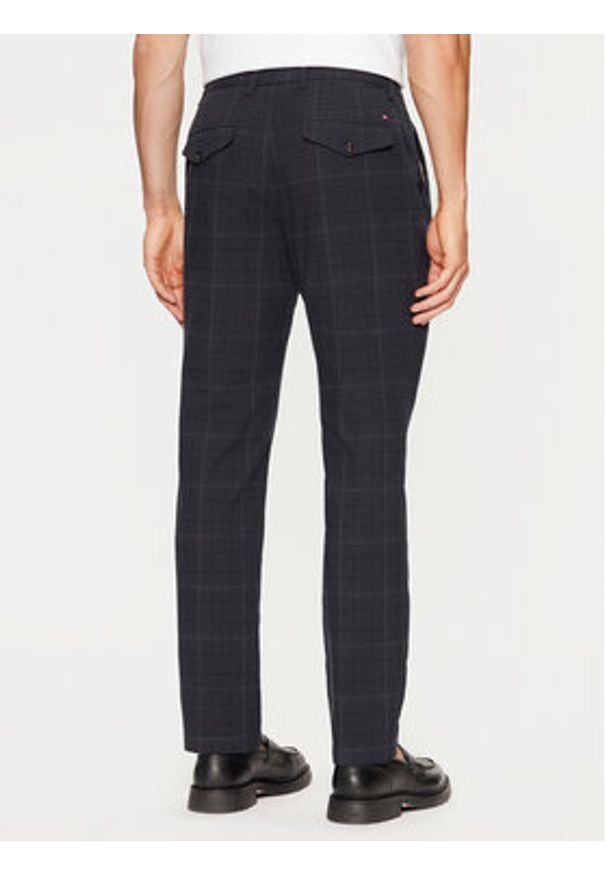TOMMY HILFIGER - Tommy Hilfiger Chinosy MW0MW37726 Granatowy Tapered Fit. Kolor: niebieski. Materiał: bawełna