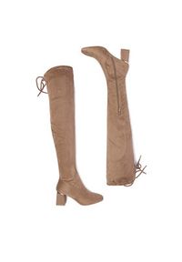 DeeZee Kozaki HX19021-21 Beżowy. Kolor: beżowy. Materiał: materiał #5