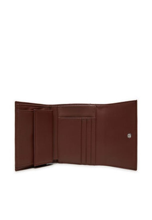 Calvin Klein Portfel Ck Must Md Trifold K60K612453 Brązowy. Kolor: brązowy. Materiał: skóra