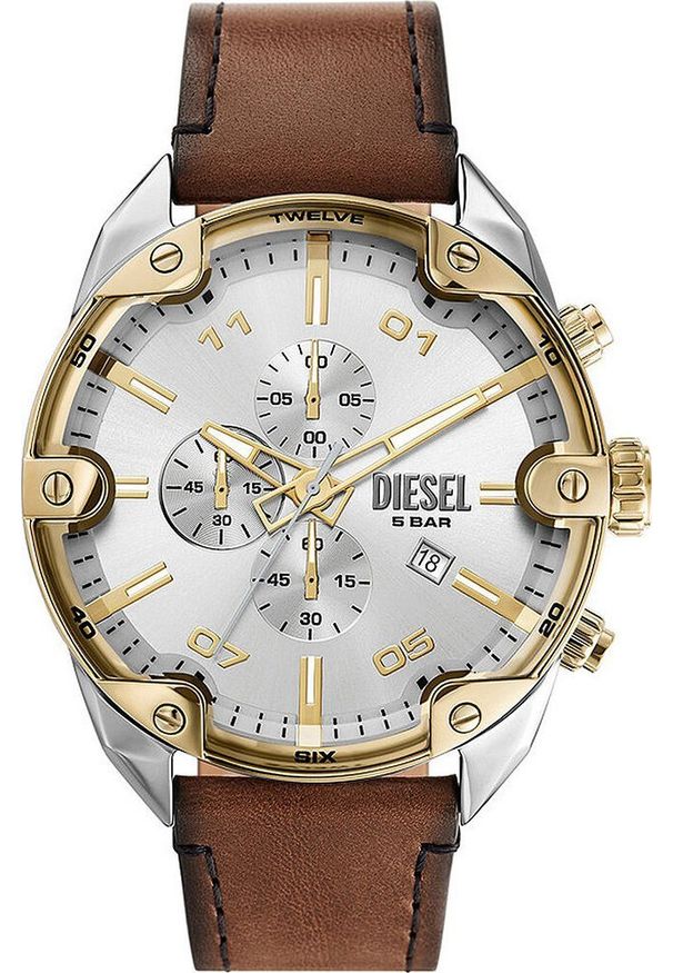 Diesel - ZEGAREK MĘSKI DIESEL Spiked Chronograph DZ4665 + BOX