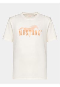 Mustang T-Shirt Austin 1014928 Biały Regular Fit. Kolor: biały. Materiał: bawełna #1