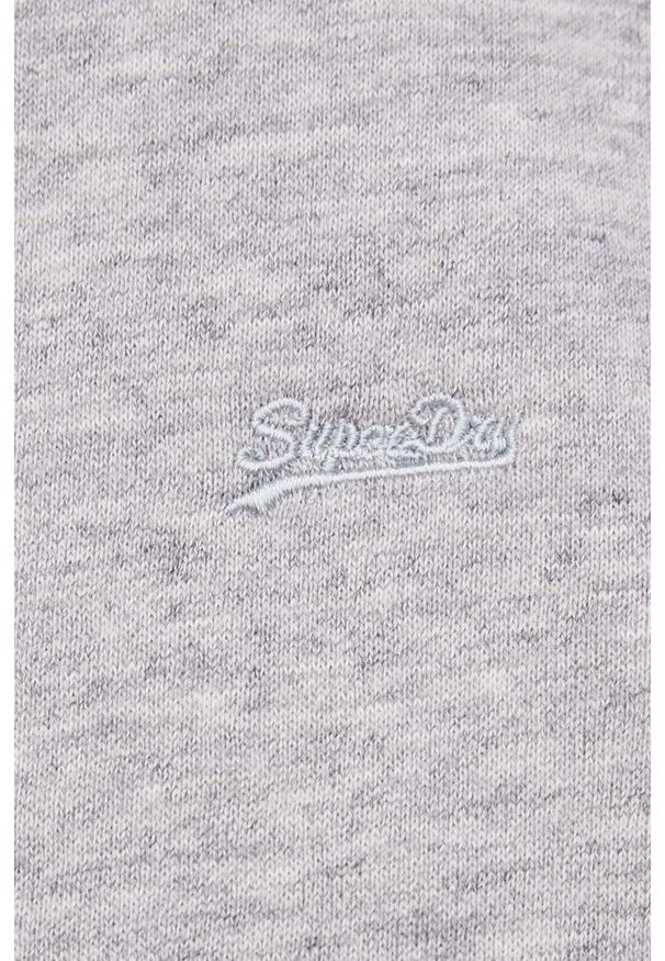 Superdry bluza męska kolor szary melanżowa. Okazja: na co dzień. Kolor: szary. Materiał: dzianina, bawełna. Wzór: melanż. Styl: casual