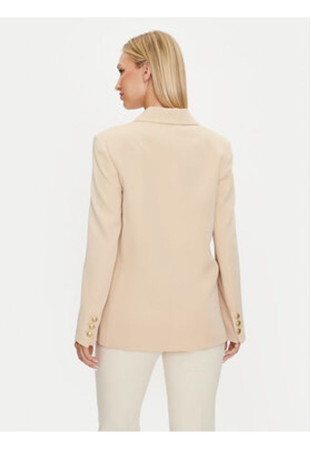 Guess Marynarka Fiona W4YN54 WFWX2 Beżowy Regular Fit. Kolor: beżowy. Materiał: syntetyk