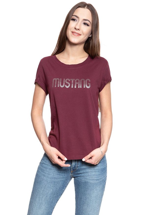 Mustang - MUSTANG T SHIRT DAMSKI Alina C Print PORT ROYALE 1008401 7193. Wzór: nadruk