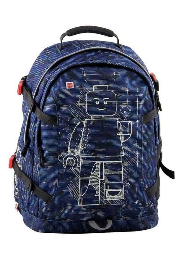 LEGO plecak szkolny Minifigures Blue Camo Tech Teen. Wzór: aplikacja. Styl: wakacyjny