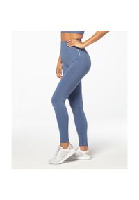 Legginsy bezszwowe sportowe dla kobiet Carpatree Vibe z wysokim stanem. Stan: podwyższony. Kolor: niebieski. Sport: fitness #1