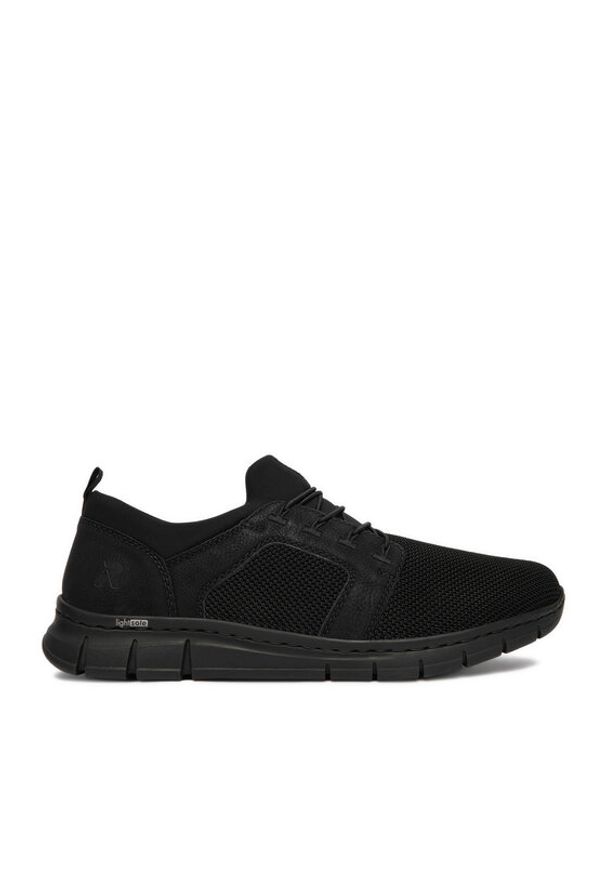 Rieker Sneakersy B7796-01 Czarny. Kolor: czarny. Materiał: materiał