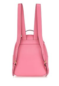 Ochnik - Różowy plecak damski z imitacji skóry. Kolor: różowy. Materiał: skóra