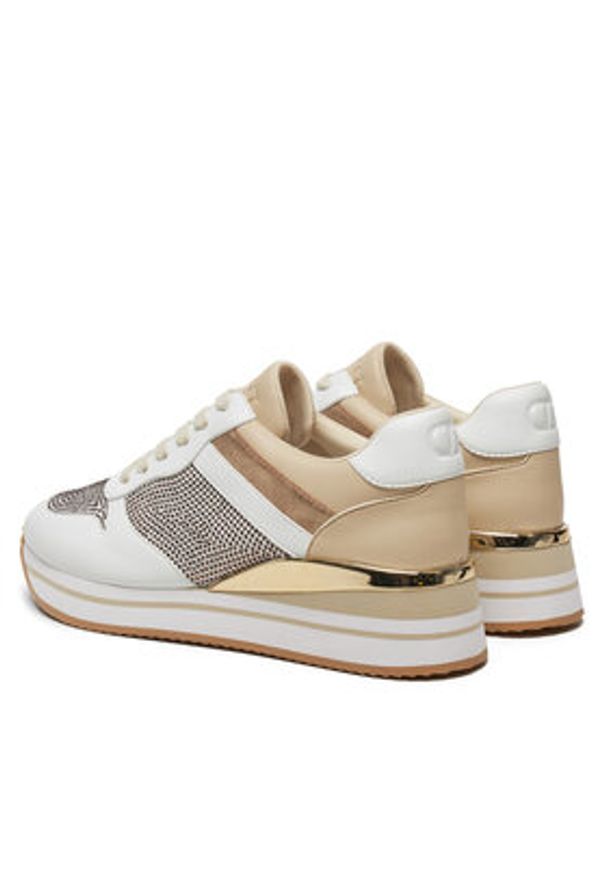 TwinSet - TWINSET Sneakersy 242TGT18A Biały. Kolor: biały. Materiał: skóra