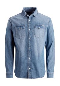 Jack & Jones Koszula Sheridan 12138115 Niebieski Slim Fit. Kolor: niebieski. Materiał: bawełna #5
