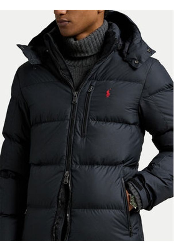 Polo Ralph Lauren Kurtka puchowa 710968278001 Czarny Regular Fit. Typ kołnierza: polo. Kolor: czarny. Materiał: syntetyk