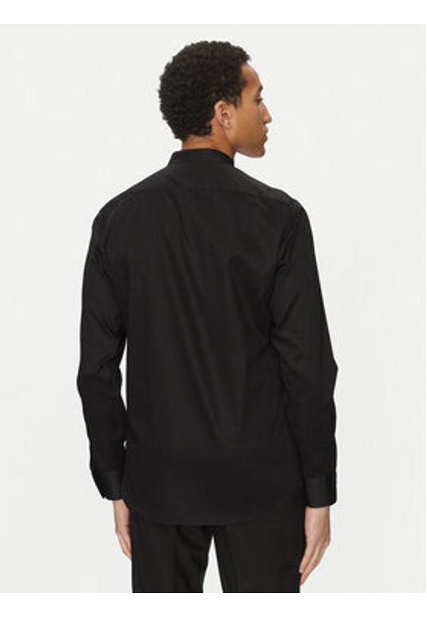 Karl Lagerfeld - KARL LAGERFELD Koszula 605035 552602 Czarny Regular Fit. Typ kołnierza: dekolt w karo. Kolor: czarny. Materiał: bawełna