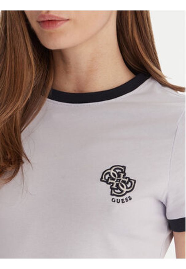 Guess T-Shirt V6GI05 K2966 Niebieski Regular Fit. Kolor: niebieski. Materiał: bawełna