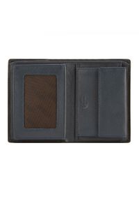 Wittchen - Męski portfel skórzany z rozcięciem. Kolor: niebieski, wielokolorowy, czarny. Materiał: skóra. Wzór: kolorowy #8