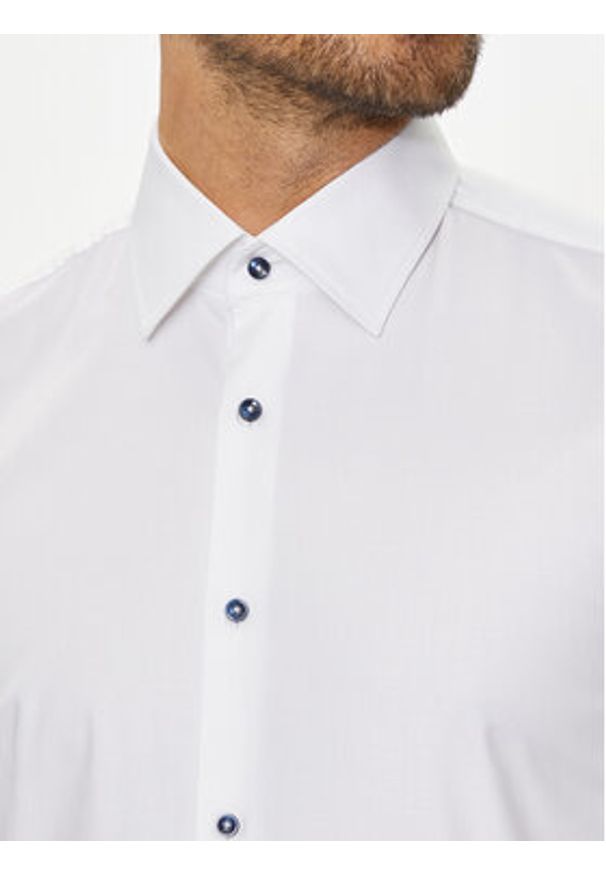 BOSS - Boss Koszula 50519867 Biały Slim Fit. Kolor: biały. Materiał: bawełna