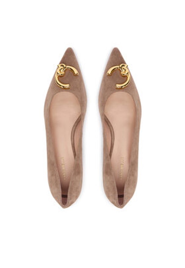 Coccinelle Czółenka E4 SB2 13 02 01 N59 Beżowy. Kolor: beżowy. Materiał: skóra, zamsz